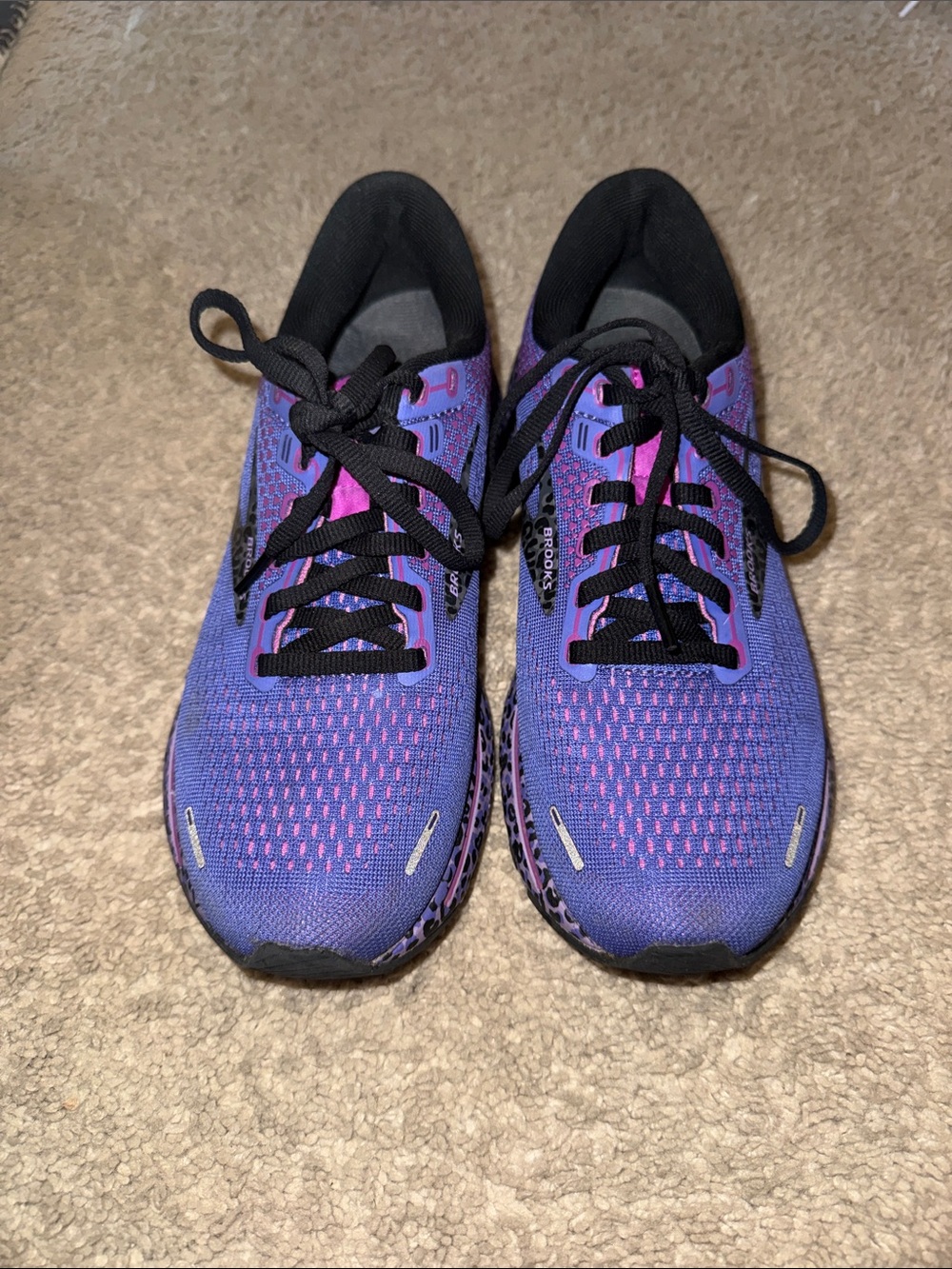 Brooks Women's Purple and Pink Athletic Running Shoes